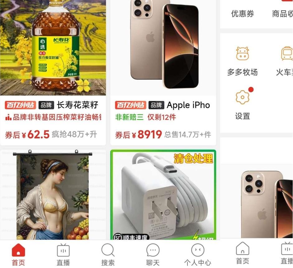 拼多多内部极简版(仅3M大小)